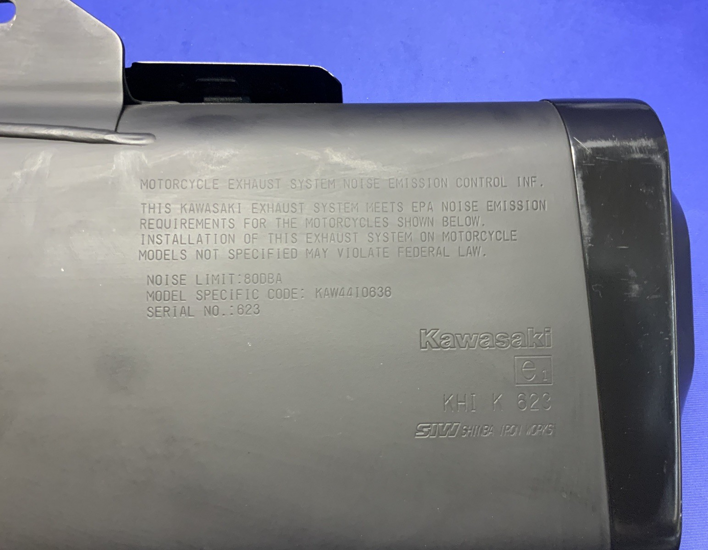 Kawasaki Exhaust Muffler ZX-6R 2013-2018 OEM 18091-0909