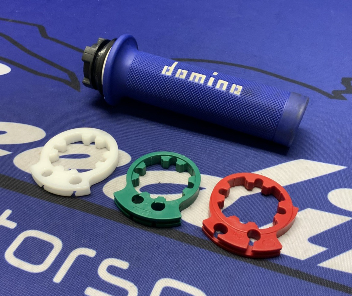 Domino XM2 Throttle Tube W/ Grip (Blue)