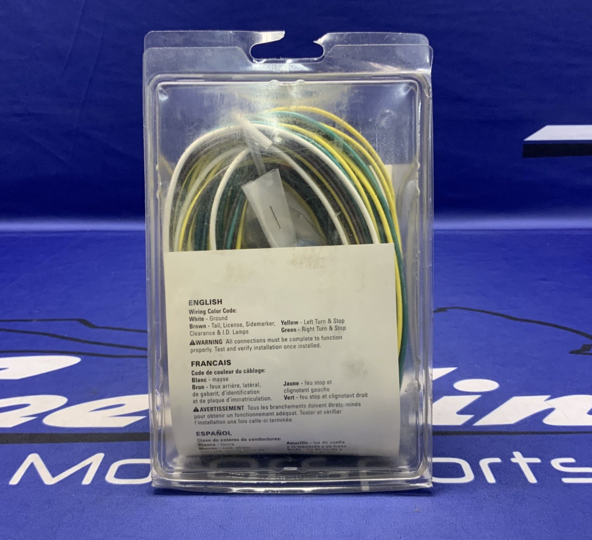 Wesbar Wiring Connector, 4-Way Flat Trailer End, 25ft. Length Wire 707103
