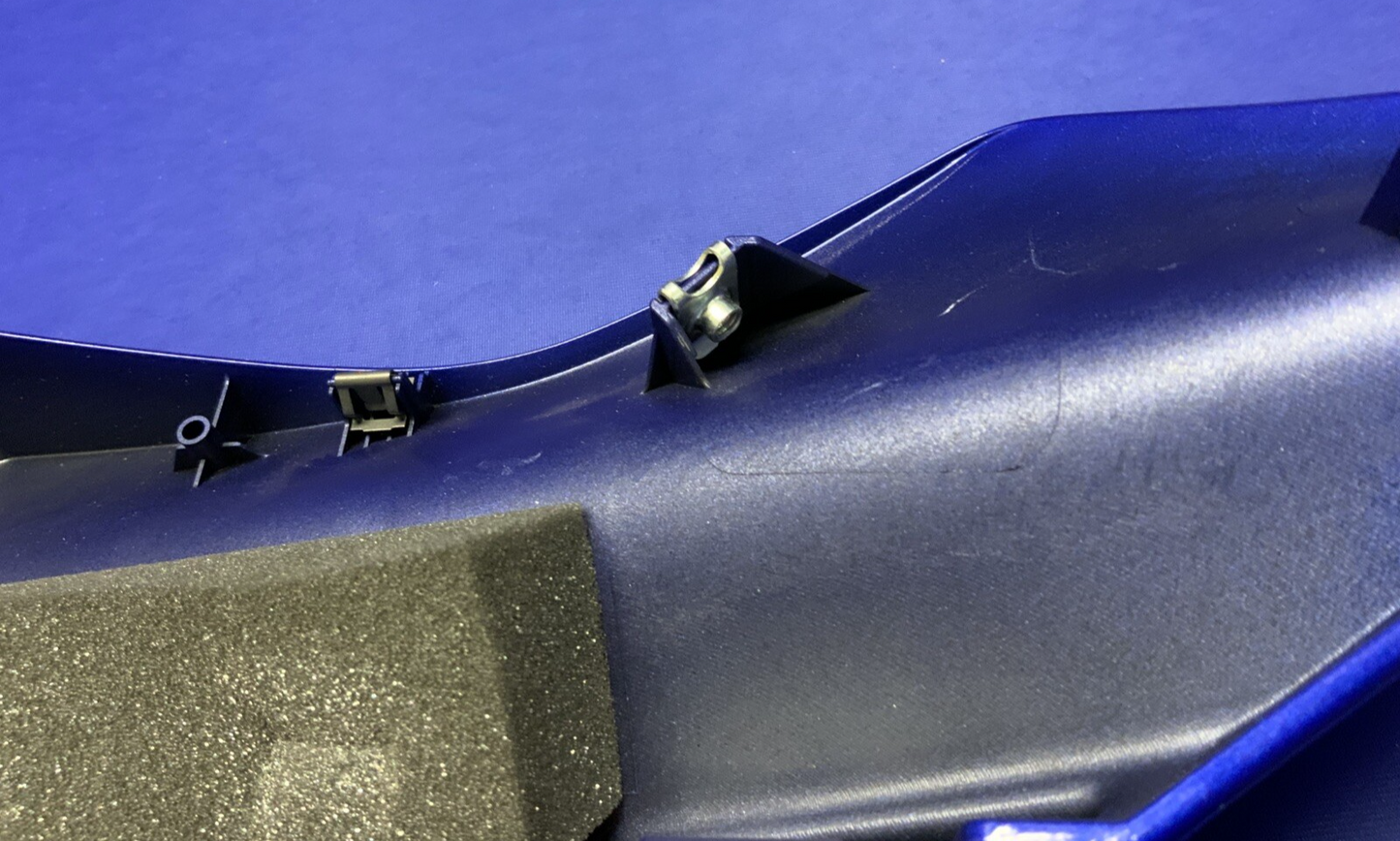 Yamaha Left Upper Fairing (Blue) YZF-R6 2017-2024 OEM BN6-2117V-00-P0