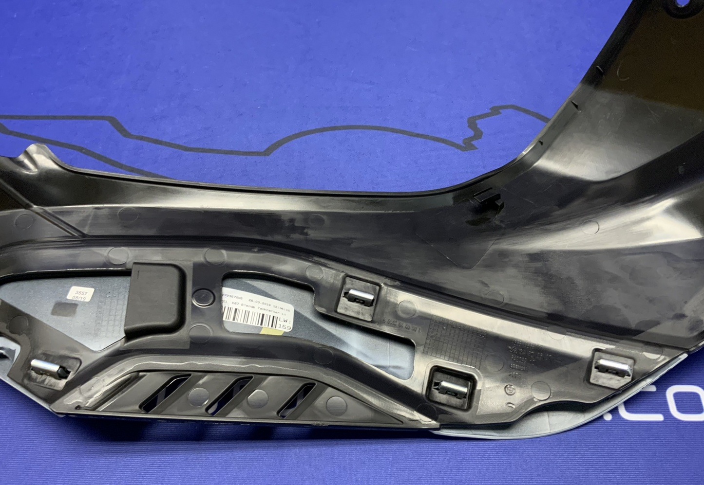 BMW Left Tank Fairing (Black & White) S1000RR 2020-2023 OEM 46638569771