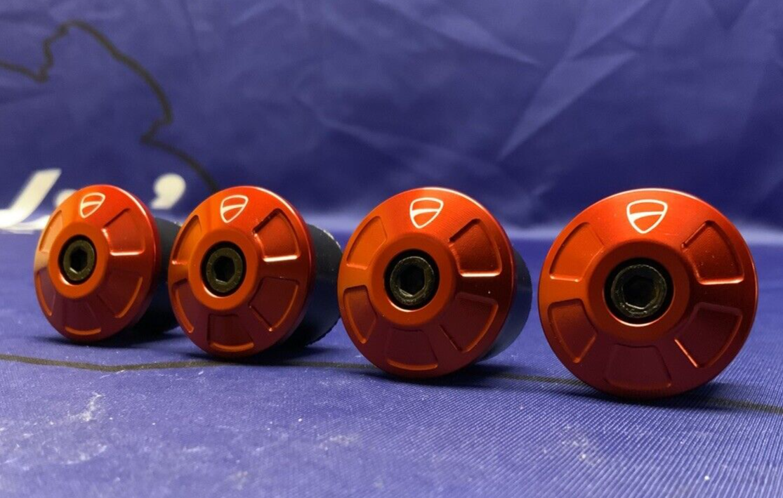 Ducati Frame Plugs (Red) Monster 797 2017-2021 OEM 97380781A