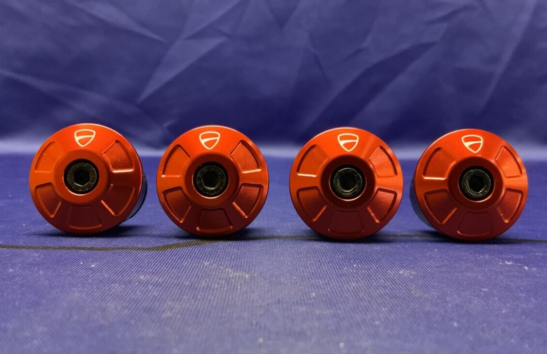 Ducati Frame Plugs (Red) Monster 797 2017-2021 OEM 97380781A