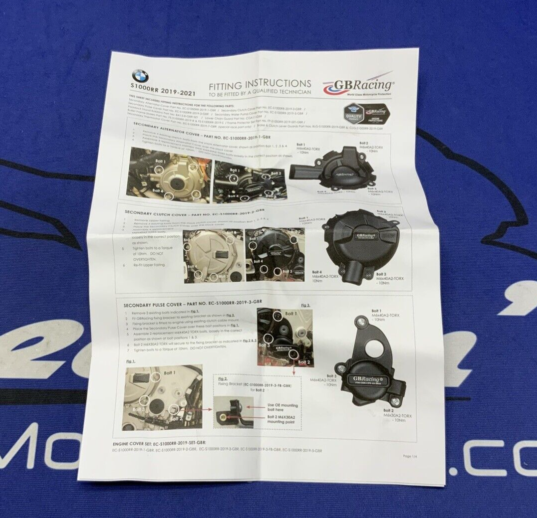 GB Racing Secondary Pulse Fixing Bracket S1000RR 19-25 EC-S1000RR-2019-3-FB-GBR