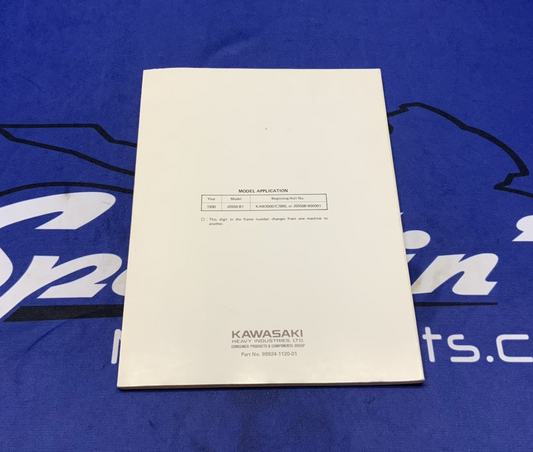 Kawasaki Jet Ski 550SX Service Manual 1990 OEM 99924-1120-01