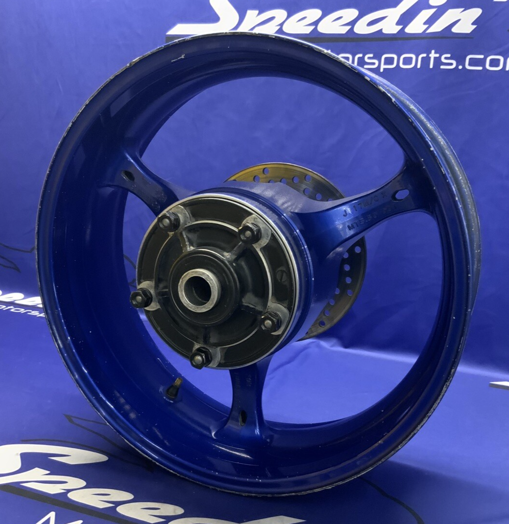 Suzuki Rear Wheel W/ Brake Rotor (Blue) GSXR 600/750 2006-07 OEM 64111-01H00-YLY