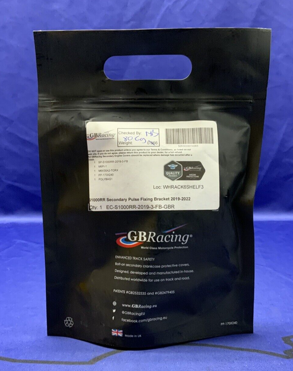 GB Racing Secondary Pulse Fixing Bracket S1000RR 19-25 EC-S1000RR-2019-3-FB-GBR