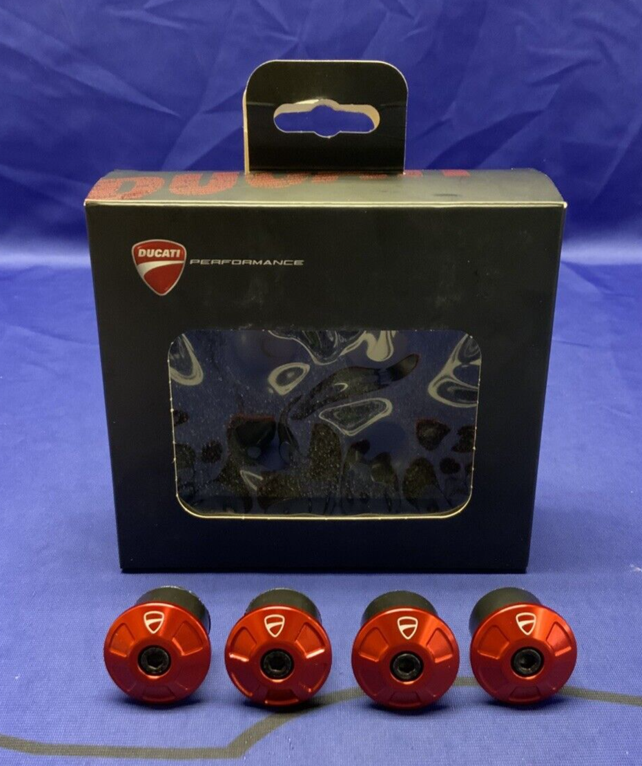 Ducati Frame Plugs (Red) Monster 797 2017-2021 OEM 97380781A