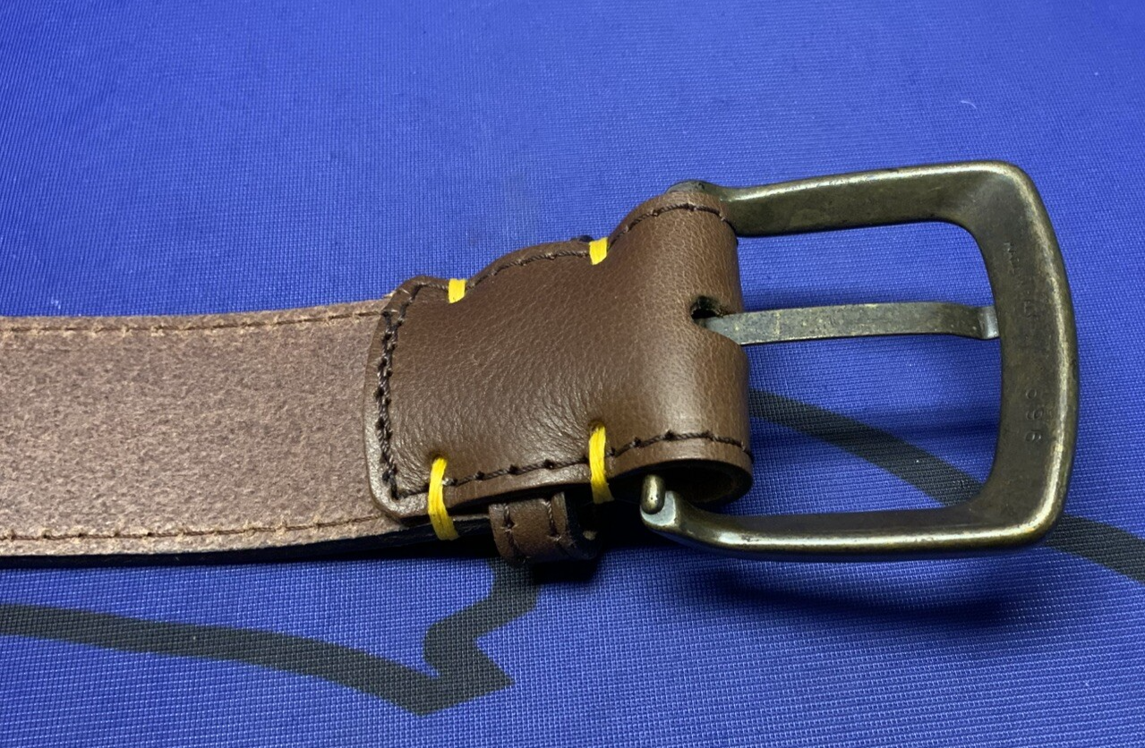 Ducati Scrambler Logo Leather Belt (Brown) 100 cm OEM 987691895