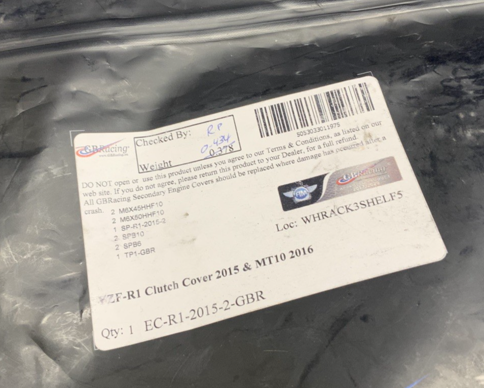 GB Racing Clutch Cover Guard 2015-2025 OEM EC-R1-2015-2-GBR