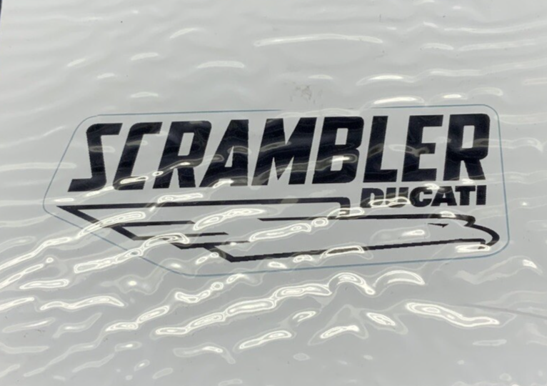 Ducati "Lifestyle Logo" Scrambler Stickers OEM 987691868