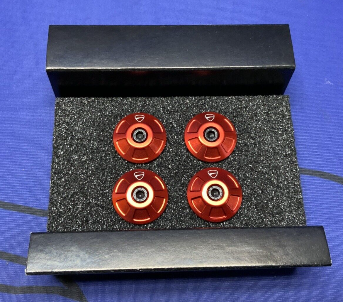 Ducati Frame Plugs (Red) Monster 797 2017-2021 OEM 97380781A