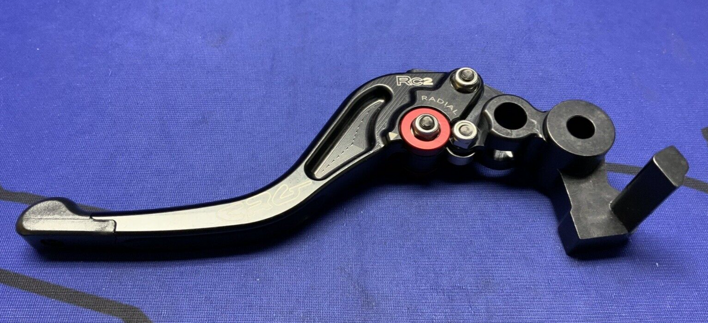 CRG Brake Lever RC2 Short Black & Red ZX10-R 2006-2007 2RN-512-H-B