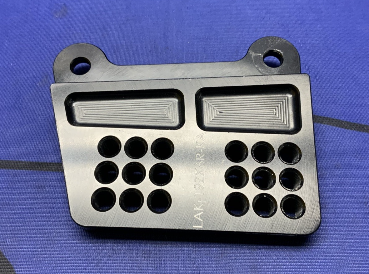 Graves Motorsports Left Hand Rear Set Bracket ZX-6R 2019-2023 LAK-19ZX6R-KA