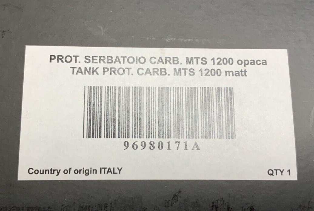 Ducati Performance Fuel Tank Guard Monster 696 2009-2013 OEM 96980171A