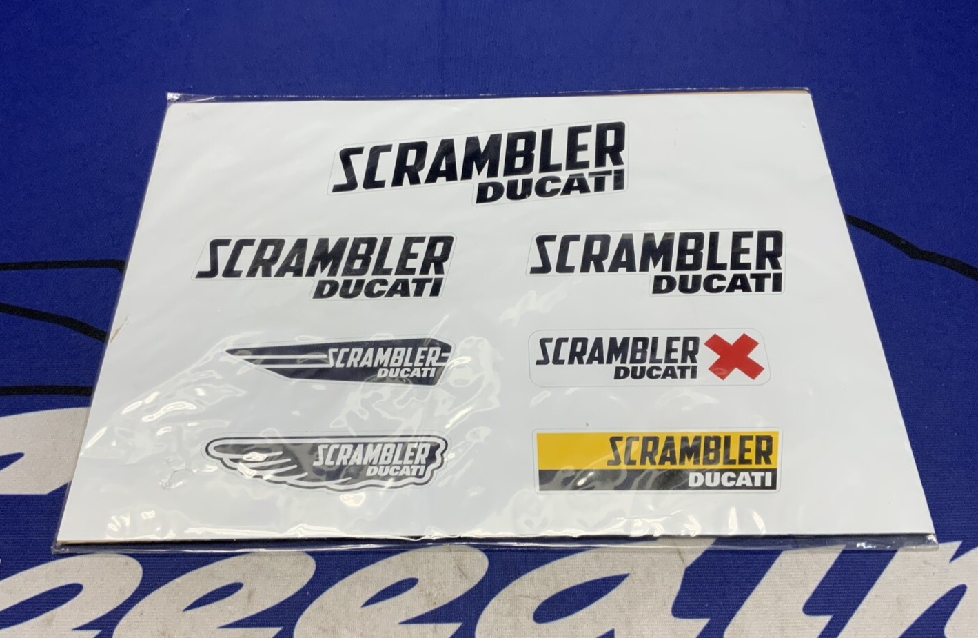 Ducati "Scrambler Logo" Sticker Set OEM 987691867
