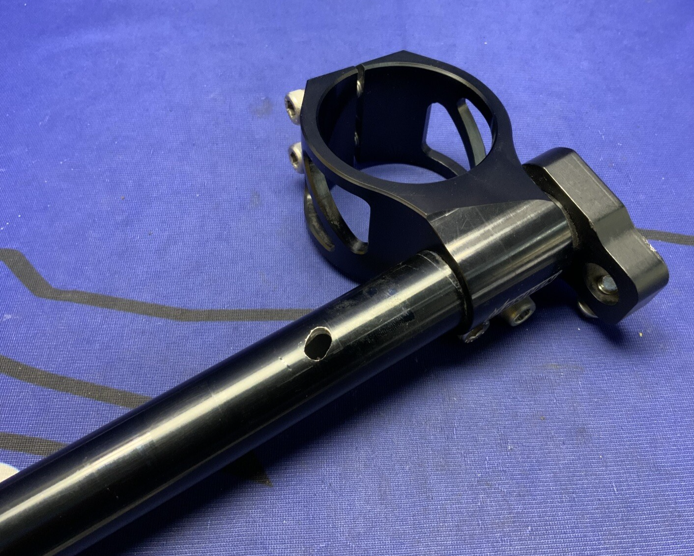 Driven Racing 50mm Clip-Ons W/ Suzuki Clutch Lever DCLO-48/50-BK