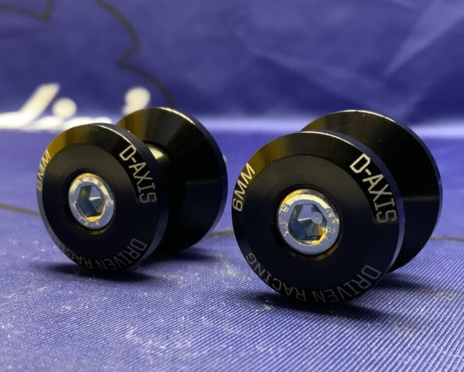 Driven Racing D Axis Spools (Black) YZF-R6 1999-2018 DXS-6 BK