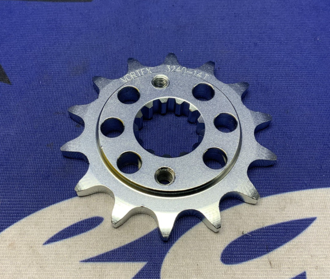 Vortex Racing Front Sprocket (Silver) 14T Z400 2019-2023 3240-14