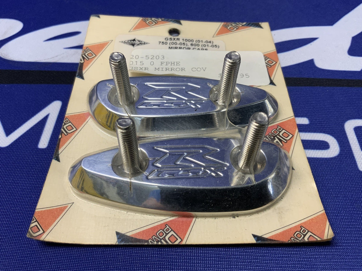 Diamond Powersports Mirror Caps Suzuki GSXR 1000 2001-2004 20-5203