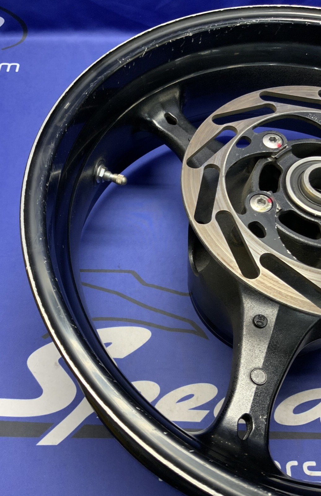 Suzuki Rear Wheel W/ Brake Rotor (Black) GSXR 600/750 06-07 OEM 64111-01H00-019