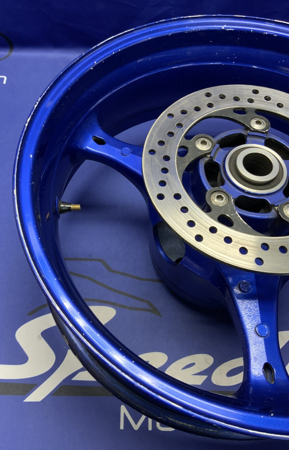 Suzuki Rear Wheel W/ Brake Rotor (Blue) GSXR 600/750 2006-07 OEM 64111-01H00-YLY