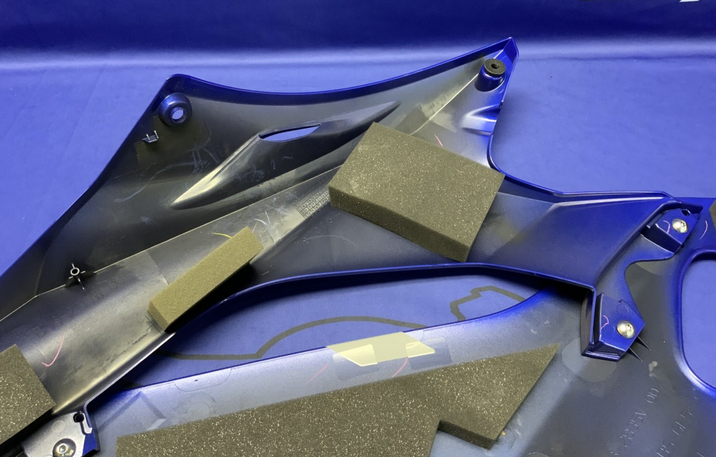 Yamaha Right Complete Fairing (Blue) YZF-R6 2017-2024 OEM BN6-W283V-90-P0