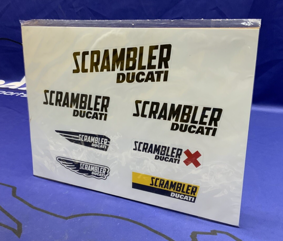 Ducati "Scrambler Logo" Sticker Set OEM 987691867