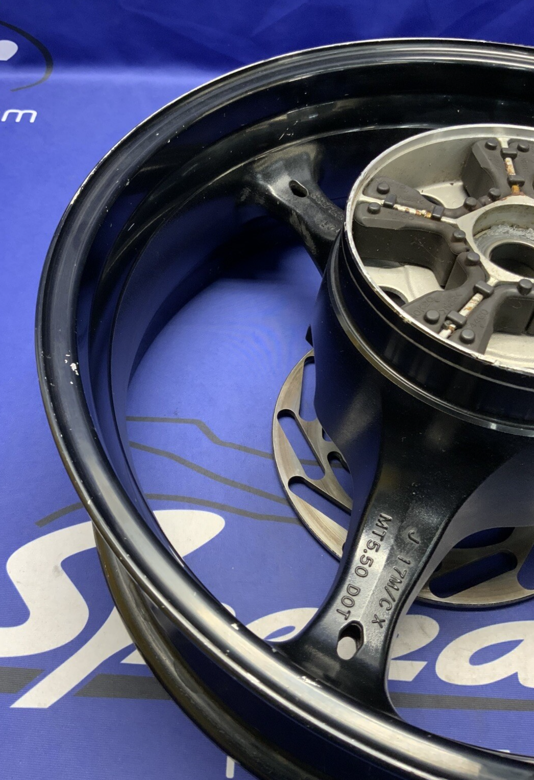 Suzuki Rear Wheel W/ Brake Rotor (Black) GSXR 600/750 06-07 OEM 64111-01H00-019