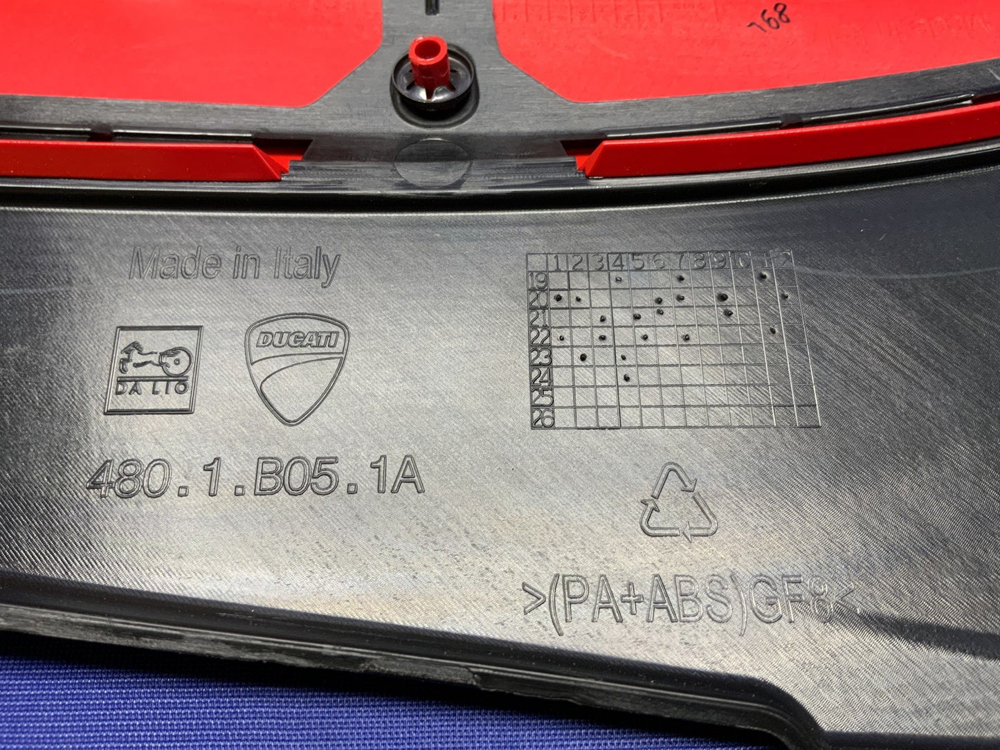 Ducati Left Fuel Tank Fairing Red Panigale V2 2021-2023 OEM 4801B041AC