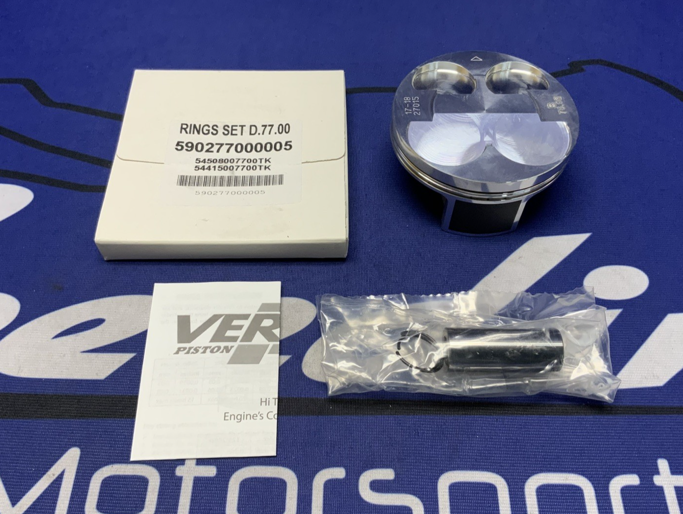 Vertex Piston Kit Forged 76.96/ STD 13.5:1 KX250F 2006-2009 23259B