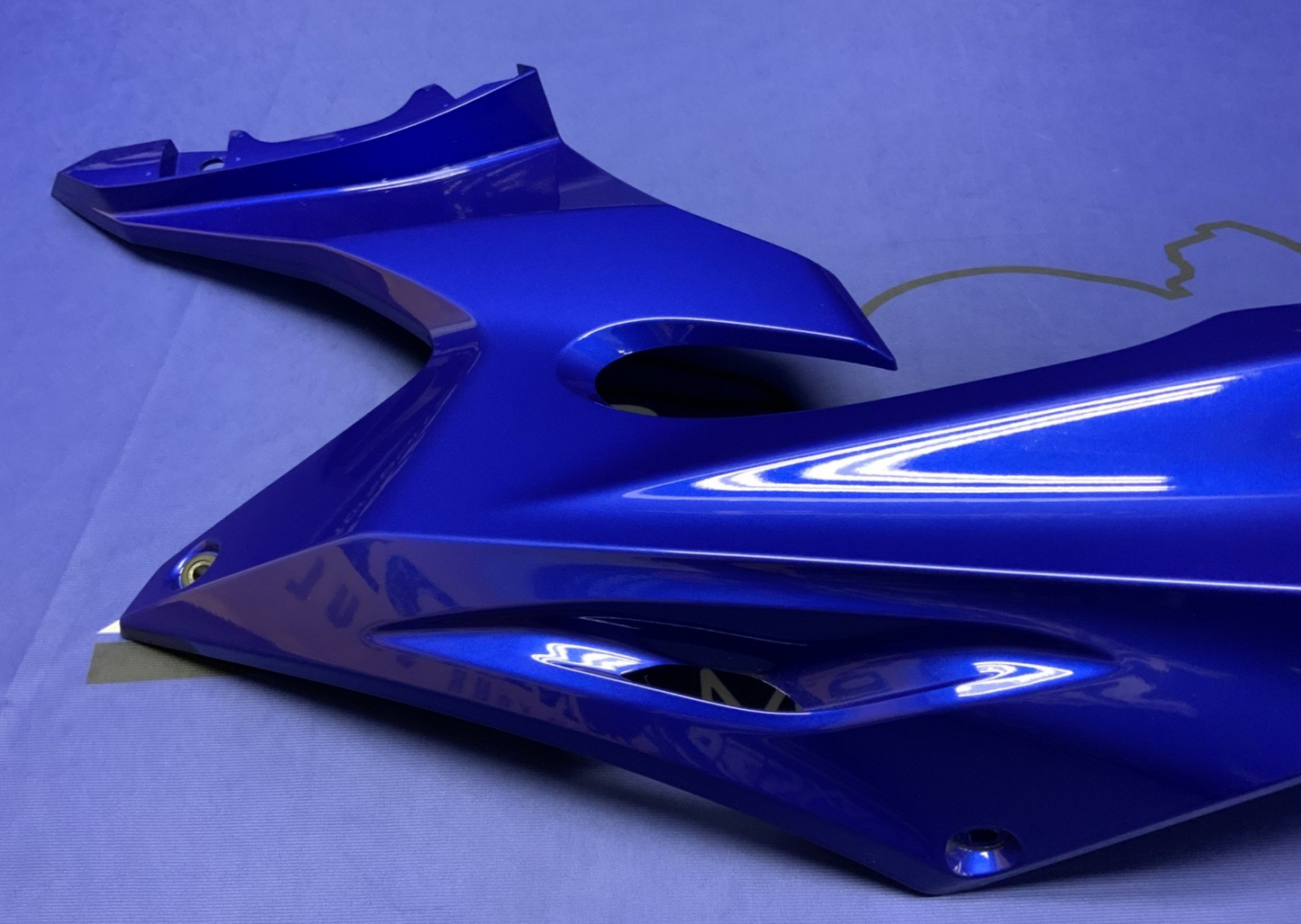 Yamaha Left Upper Fairing (Blue) YZF-R6 2017-2024 OEM BN6-2117V-00-P0