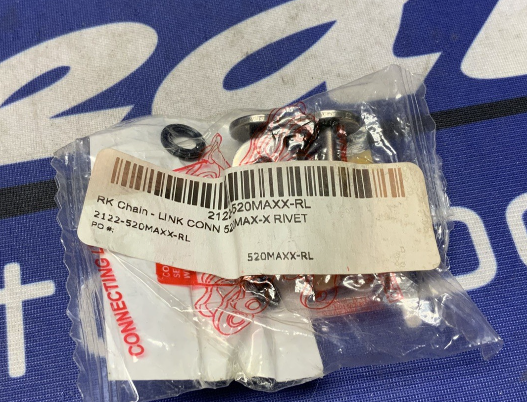 RK Takasago Chain 520 MAX-X Series Rivet Connecting Link Natural 520MAXX-RL-N