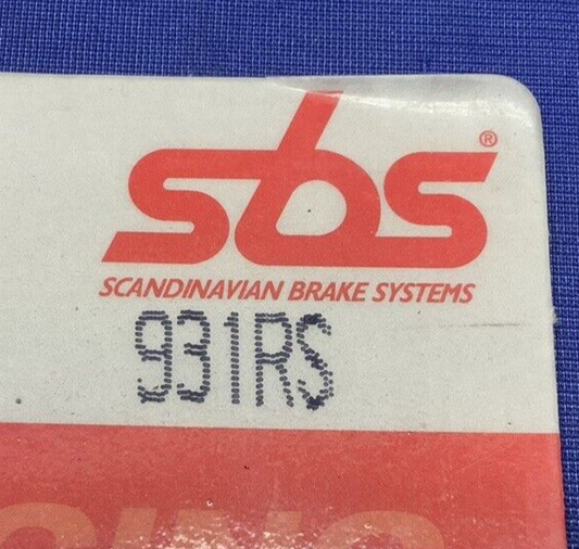 SBS Racing Front Brake Pads YZF-R3 2015-2025 931RS