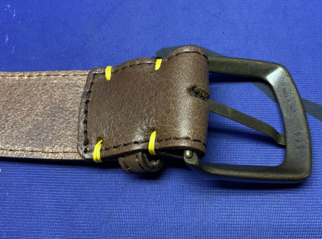 Ducati Scrambler Logo Leather Belt (Brown) 110 cm OEM 987691899