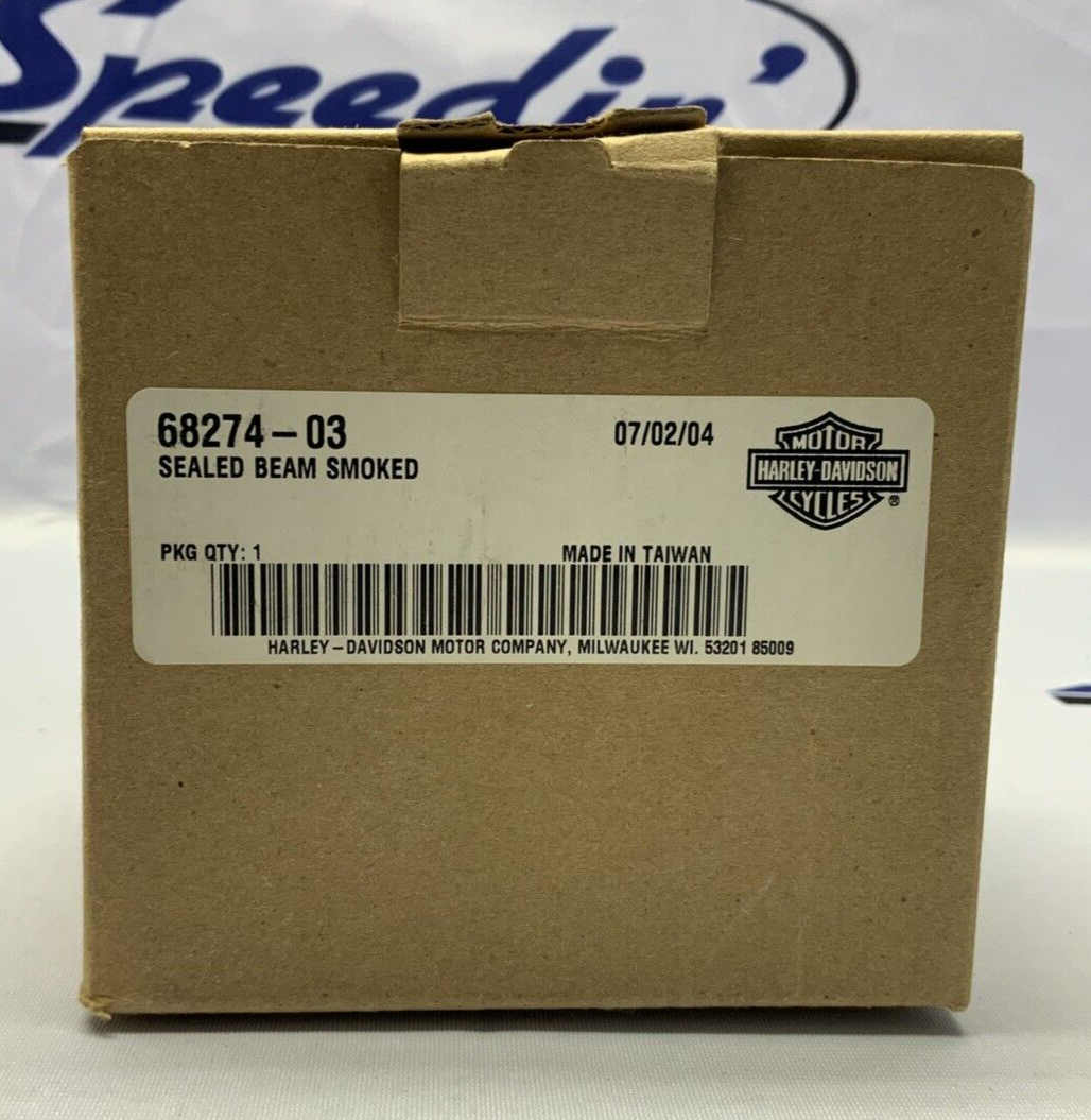 Harley Davidson Sealed Beam Smoked Headlight Ultra Classic 2003 OEM 68274-03
