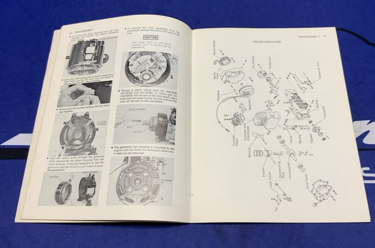 Kawasaki KG700/1000B Service Manual 1977-1982 OEM 99964-0019-01