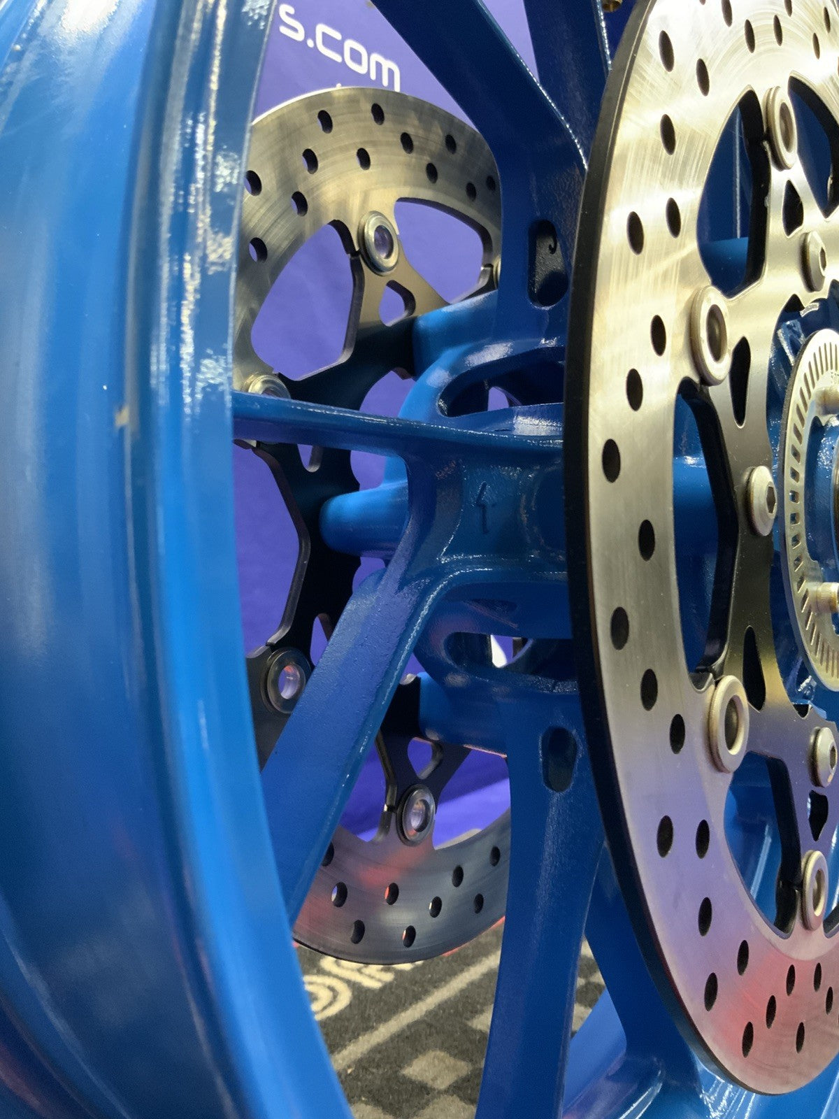 Suzuki Front Wheel W/ Rotors (Blue) GSX-8R 2024-2026 OEM 54111-25L00-QZB-2