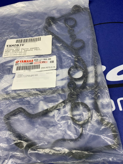 Yamaha Cylinder Head Valve Cover Gasket YZF-R6 2023-2026 OEM 2C0-11193-00