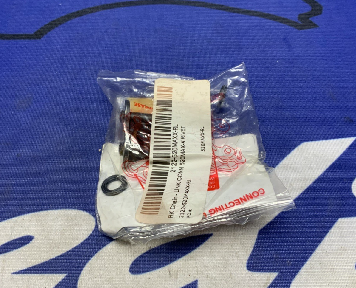 RK Takasago Chain 520 MAX-X Series Rivet Connecting Link Natural 520MAXX-RL-N