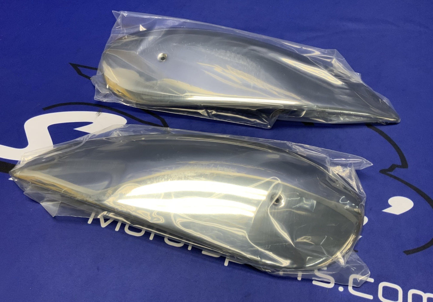 Ducati Tank Cover Set Chrome Scrambler 2017-2021 OEM 97380251A