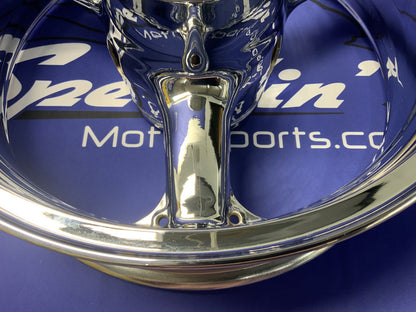Kawasaki Front & Rear Wheel (Chrome) ZX-6R/636 2003-2004 OEM 41073-0112-R2