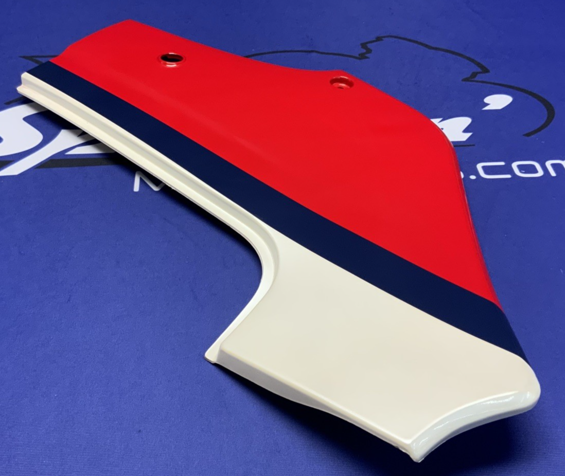Kawasaki Left Side Cover (Red, White & Blue) Ninja 600 85-86 OEM 36002-5195-P9