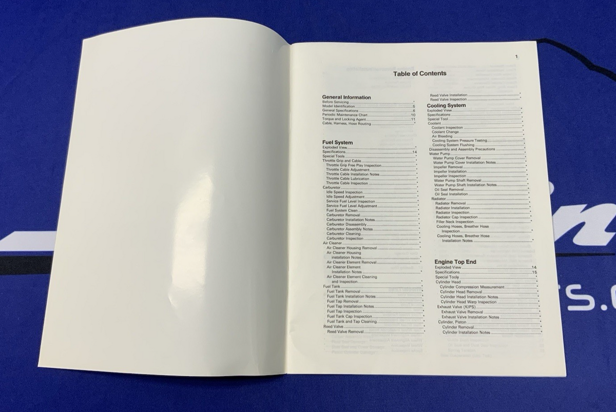 Kawasaki KDX200 Service Manual 1990-1994 OEM 99924-1166-51