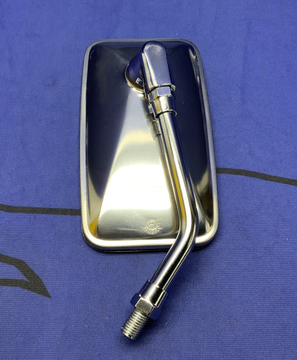 BikeMaster Universal Cruiser Mirror 10mm - Each - Stainless - 601125