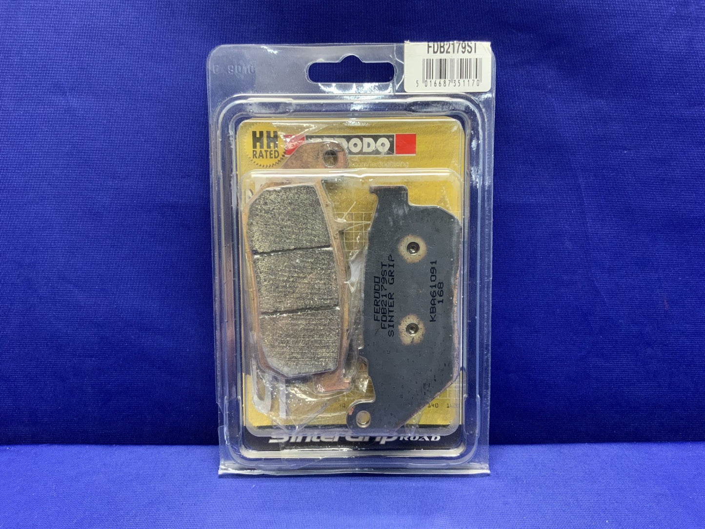 Ferodo Road Sinter Grip Brake Pads Harley Davidson Sportster 883 04-13 FDB2179ST