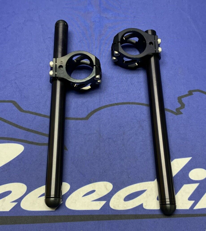 Driven Racing Standard Clip-On Handle Bar Set Left & Right (Black) 41mm DCLO-41