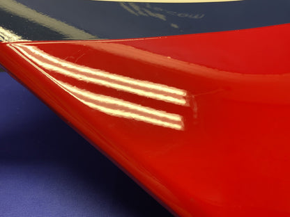 Kawasaki Left Side Cover (Red, White & Blue) Ninja 600 85-86 OEM 36002-5195-P9-1