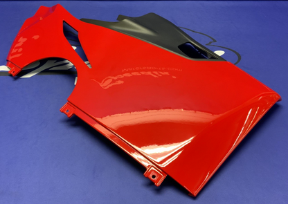 Ducati Left Lower Fairing (Anniversary Red) Panigale V4 2021 OEM 48019275BA-1