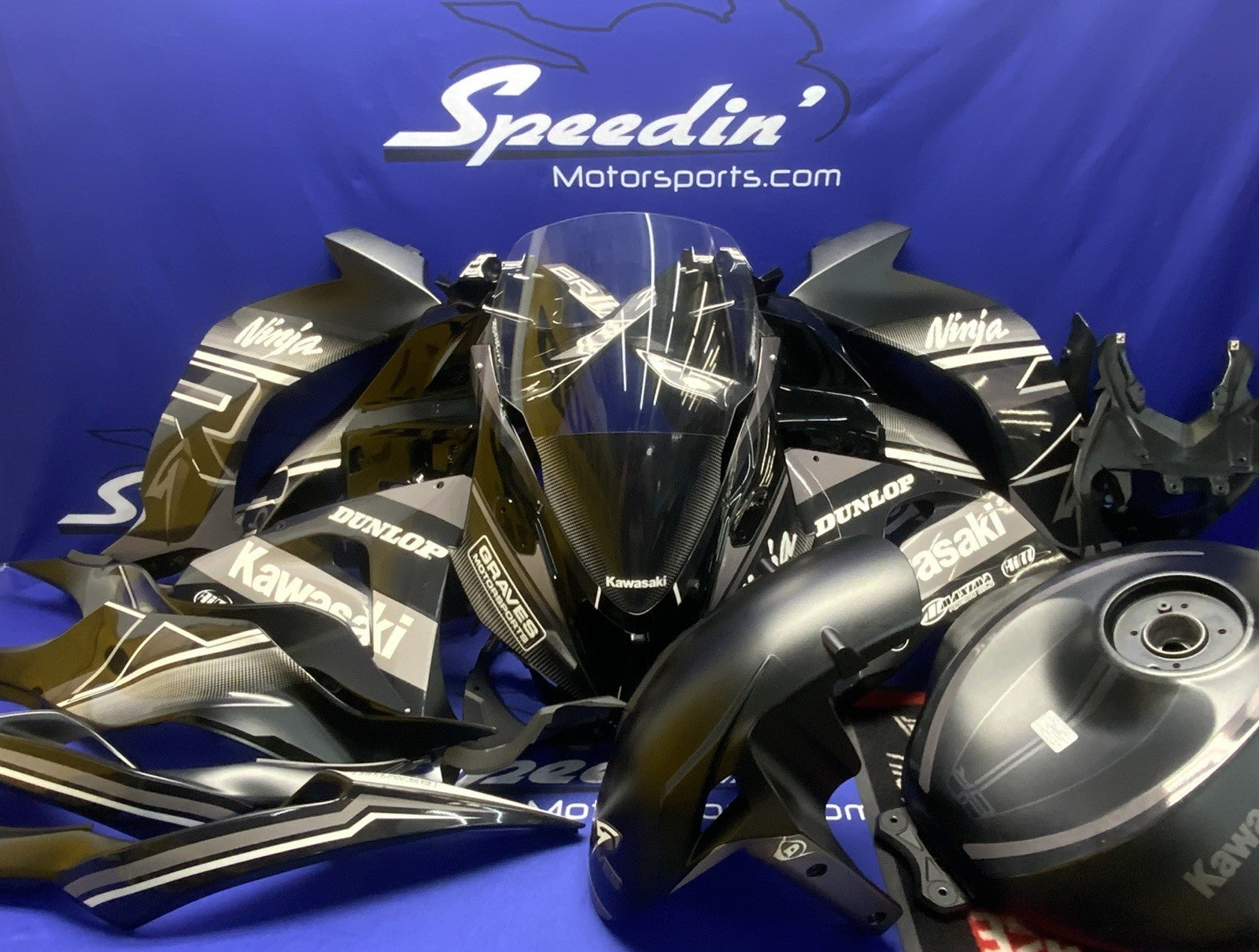 Graves Motorsports Body Work Set (Black) ZX-6R 2024-2026 OEM 51093-5087-739